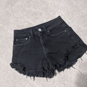 Black Jean shorts